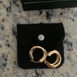 Lucy Williams Chunky Entwine Hoop Earrings